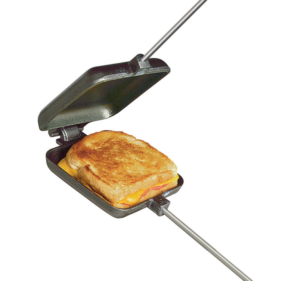 Square Pie Iron - Cast Iron Original Pie Iron by Rome