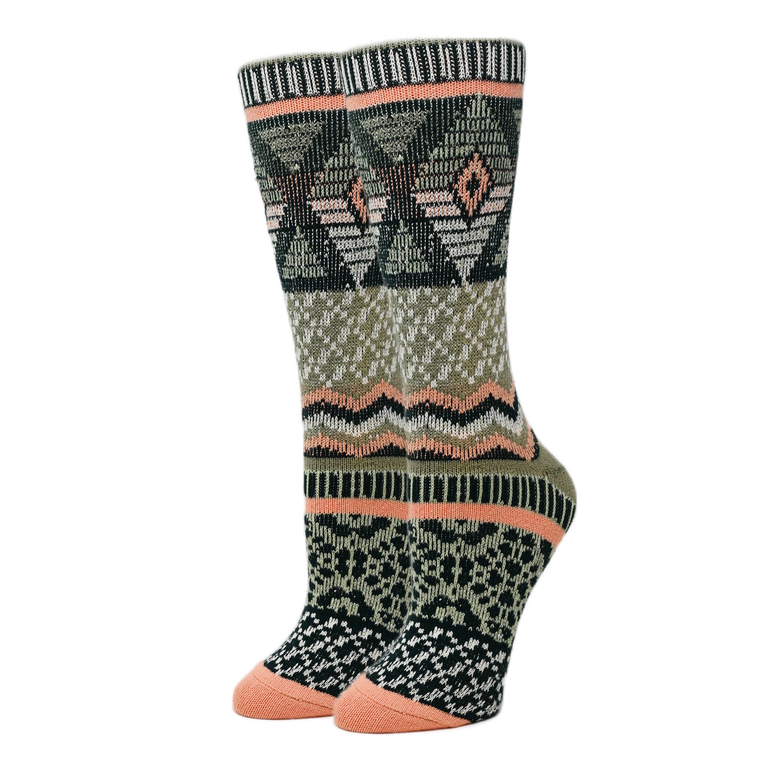 Emma | Women's Pattern Soft Fuzzy Knit Socks