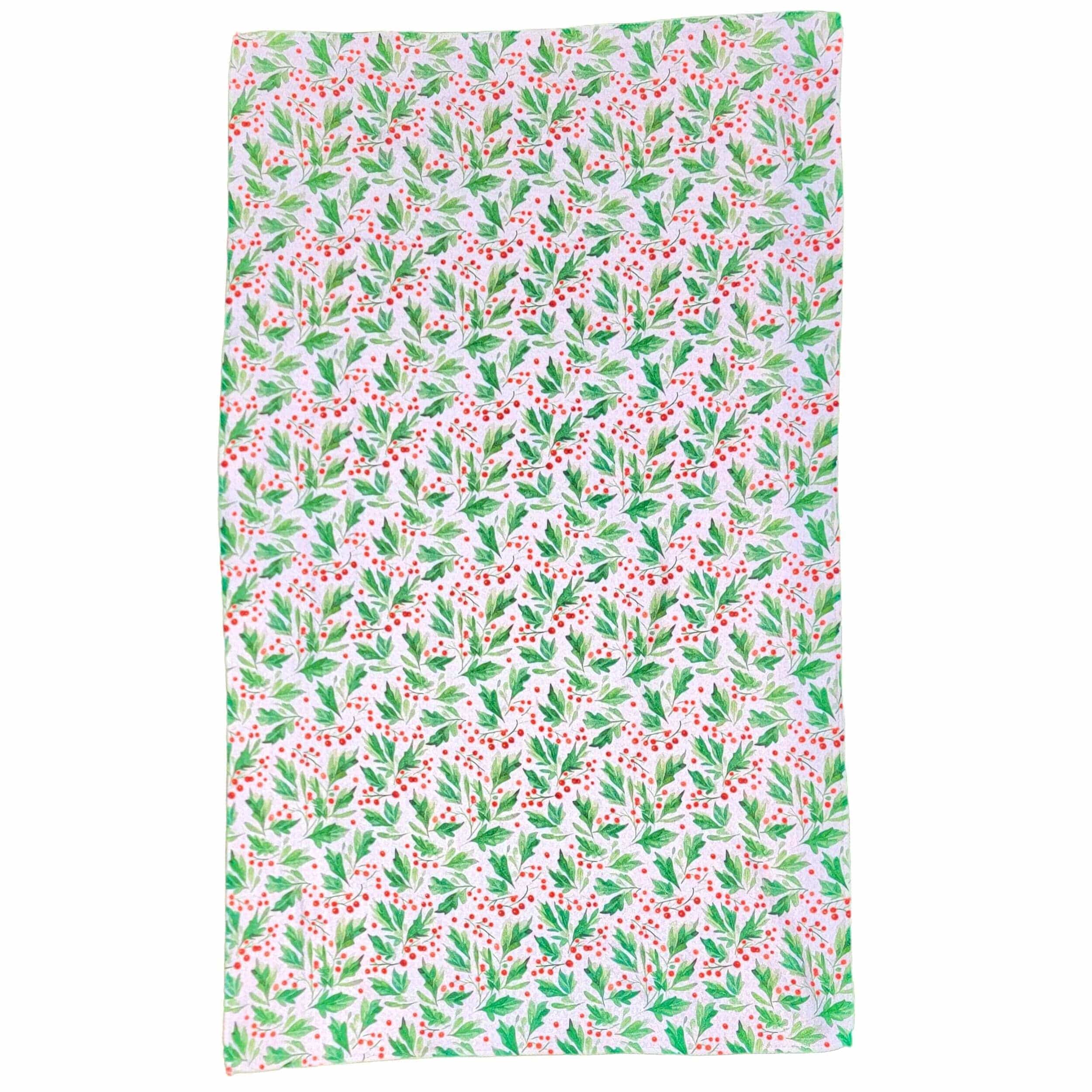 Mistletoe Christmas Waffle Tea Towel
