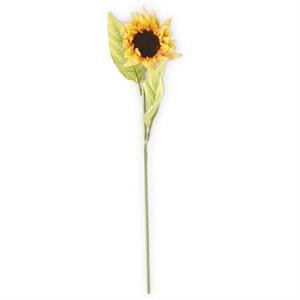 Humble Roots Boutique Artificial Floral 21 Inch Orange Real Touch Sunflower Stem