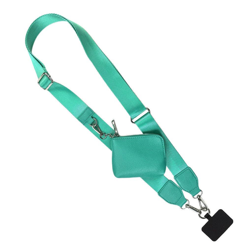 Clip & Go Strap w/RFID Pouch Solid: Brown