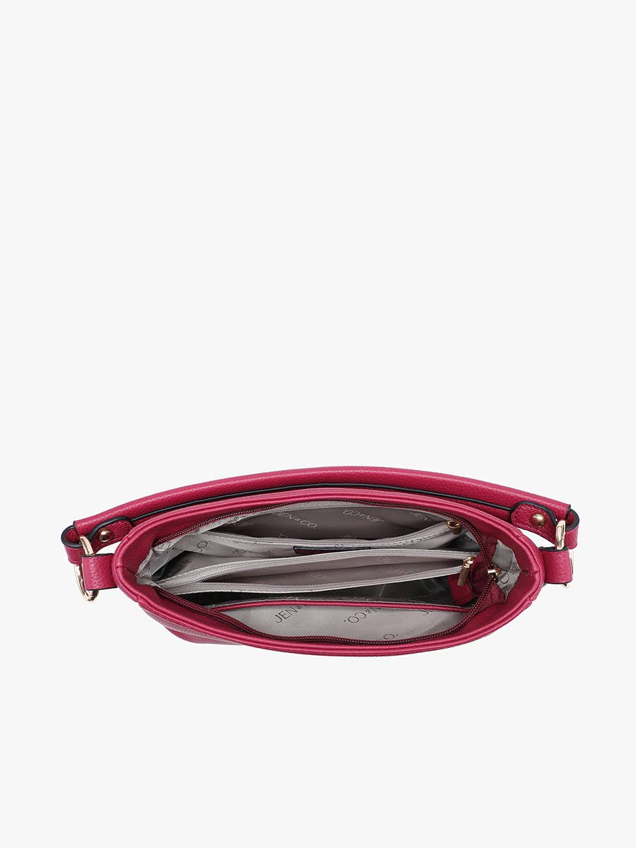 Amari Structured Satchel w/ Dual Side Pockets