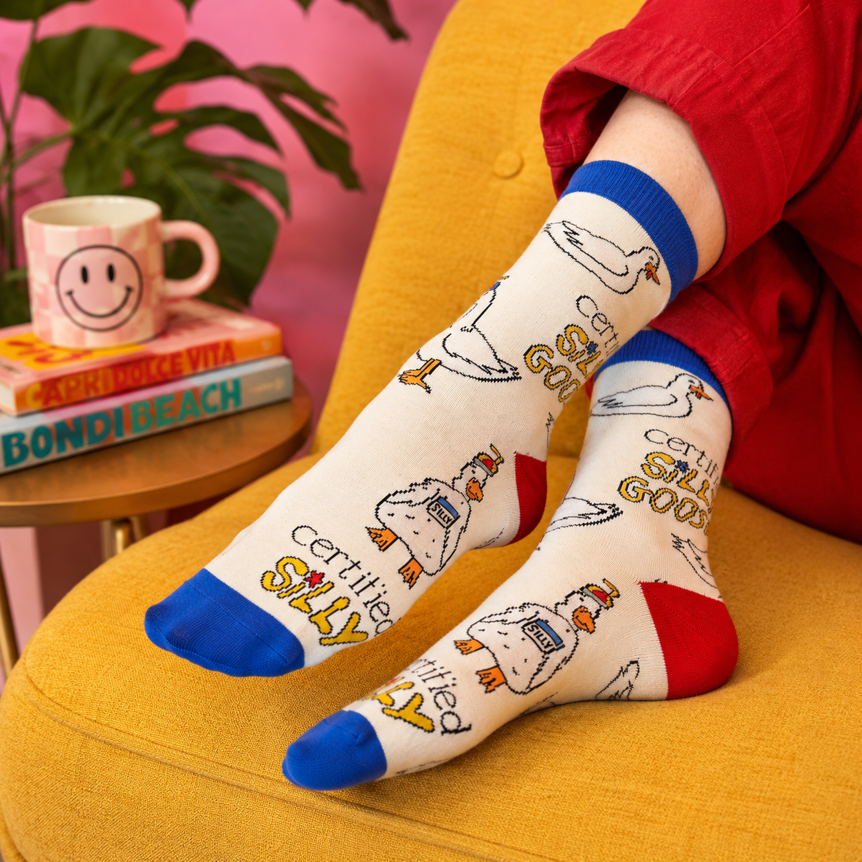 Silly Goose | Women's Funny Cotton Crew Socks