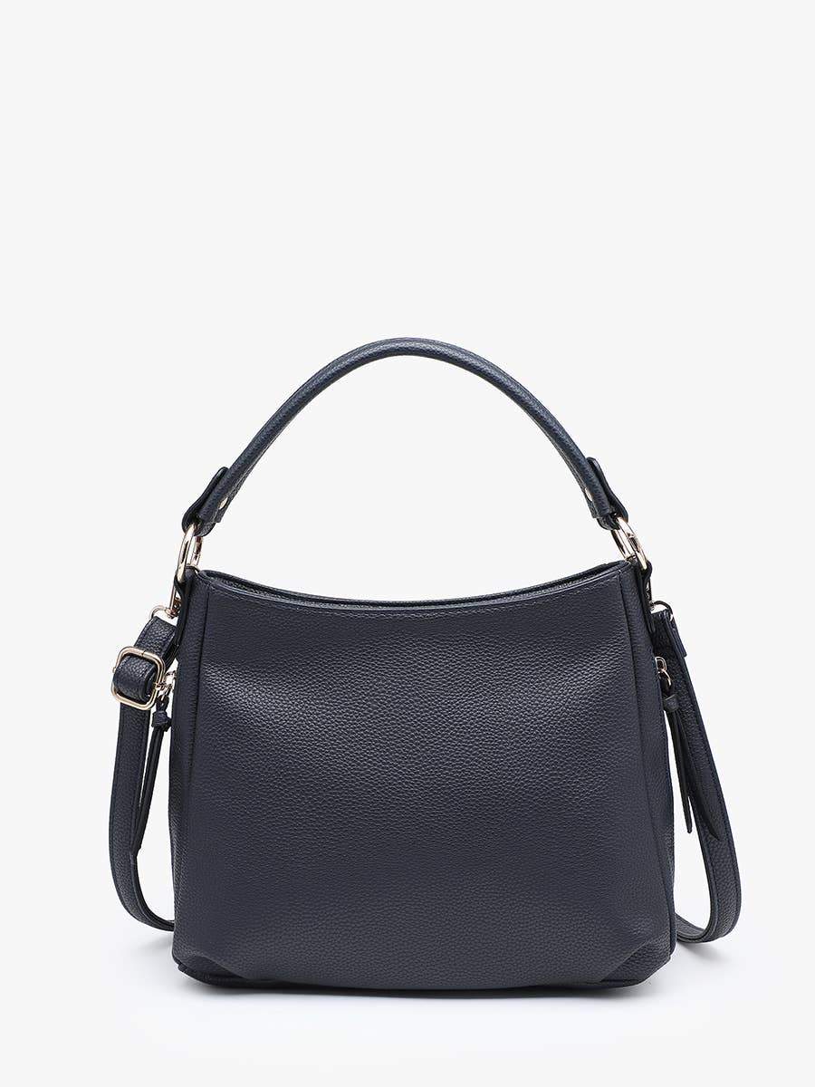 Amari Structured Satchel w/ Dual Side Pockets