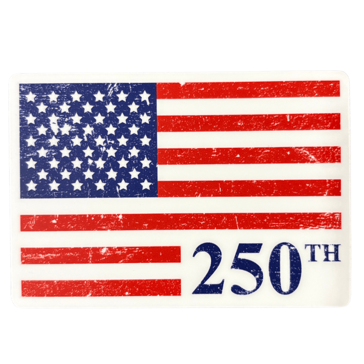CJs Cottage Sticker 250th USA Flag  Vinyl Sticker