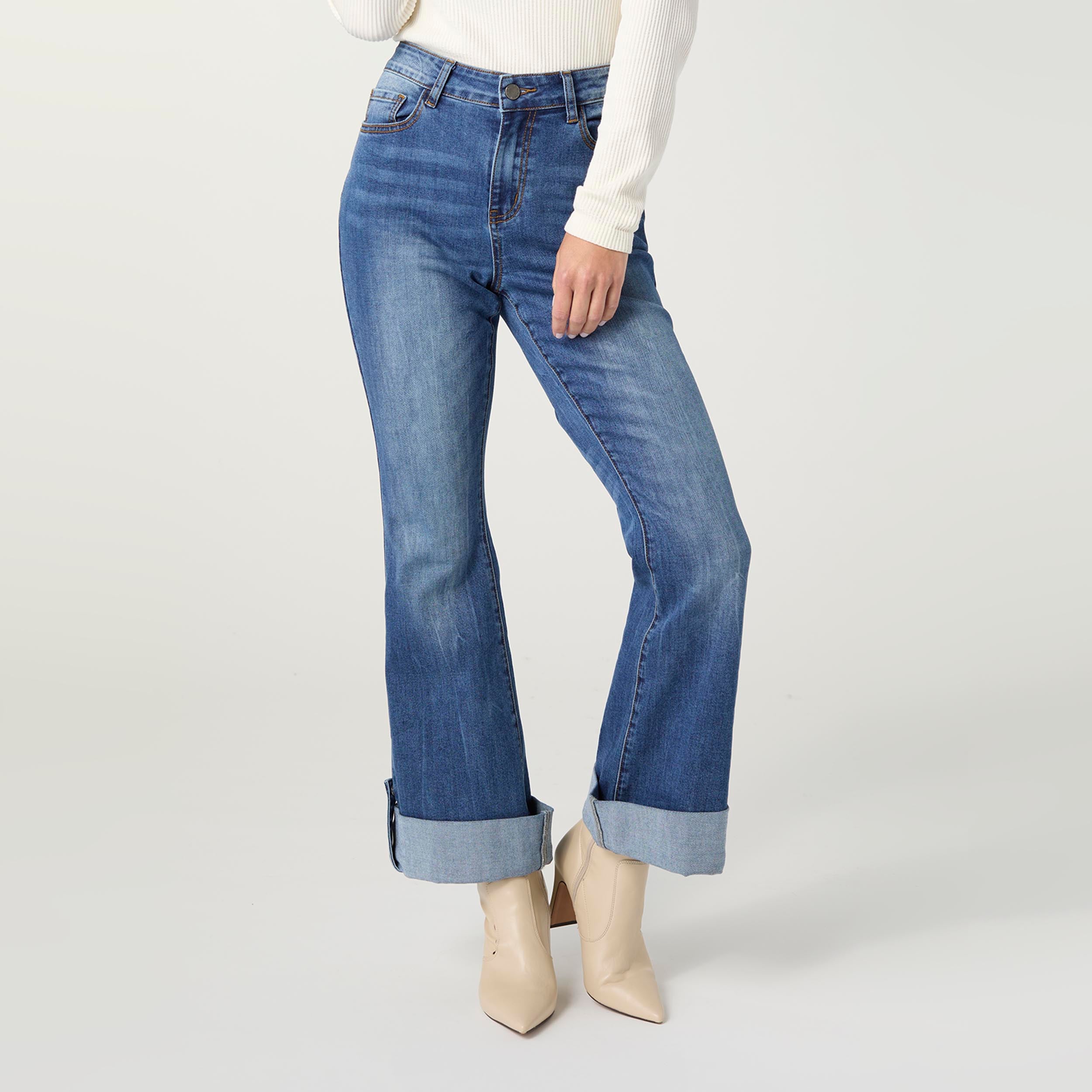 Bambu Soft Flare Ankle with Snap Roll Cuff