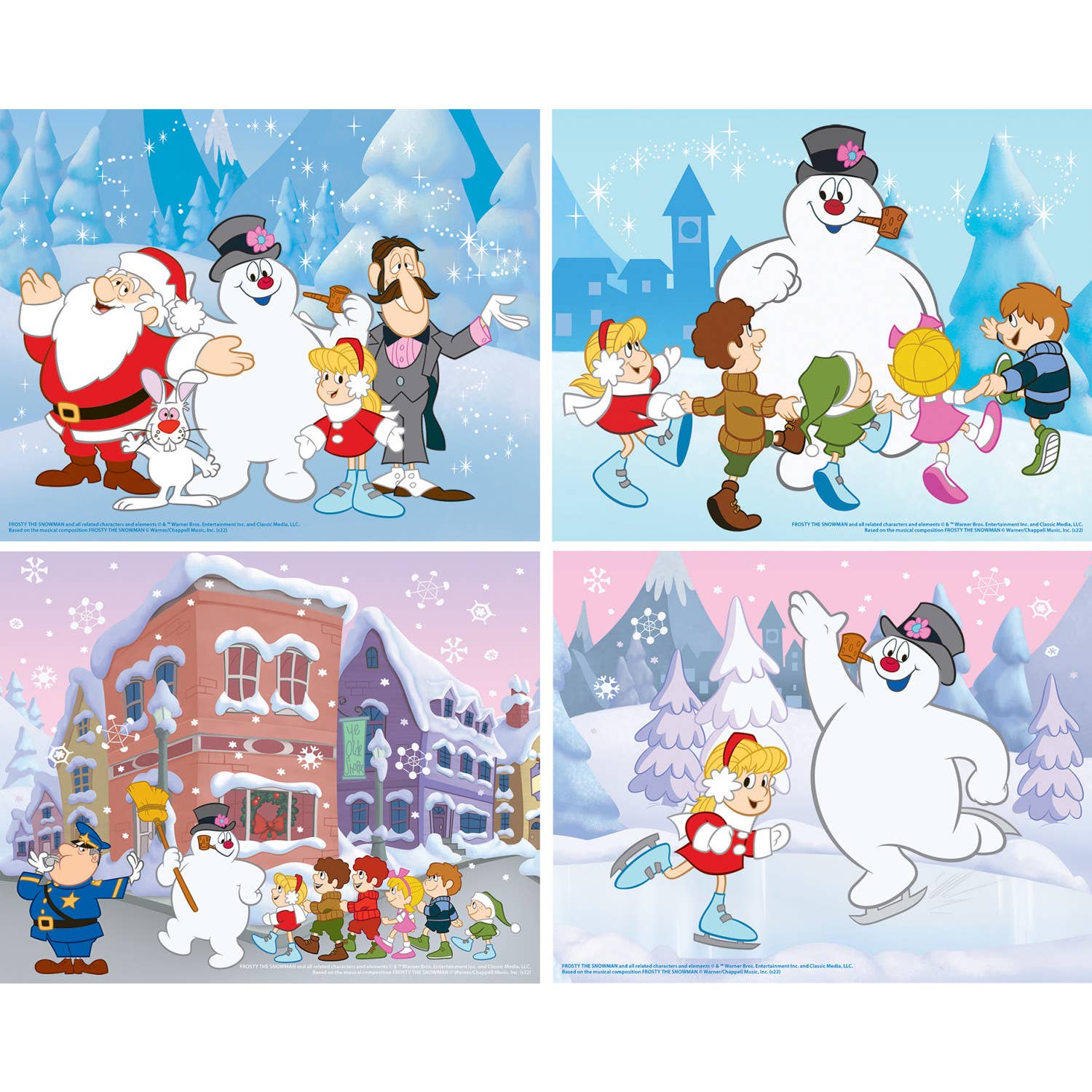 Frosty the Snowman 4-Pack 100 Piece Puzzle