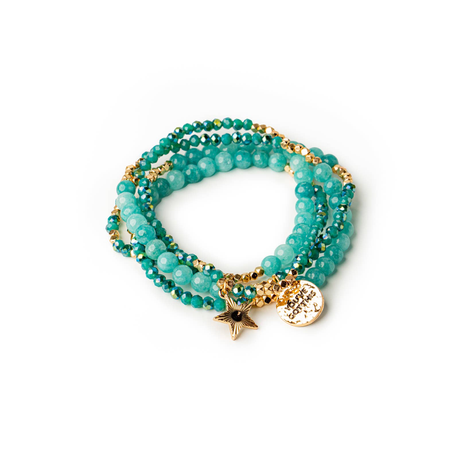 Soul Stacks Terra Stone Wrap Bracelet & Necklace Open Stock: Black Agate