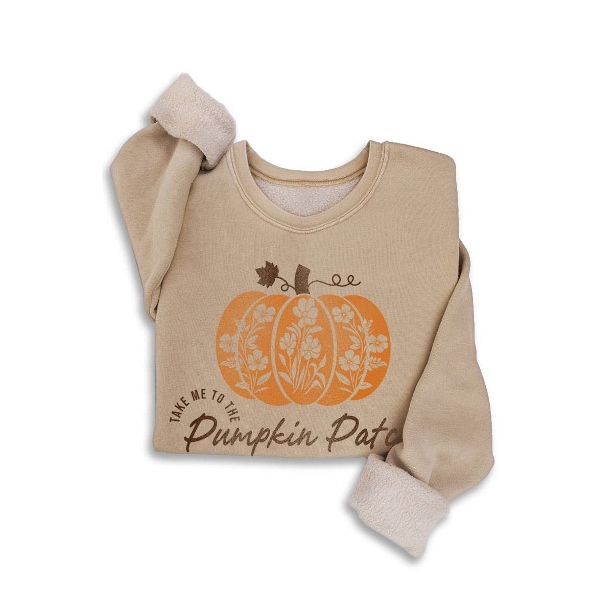 PUMPKIN PATCH MINERAL SWEATSHIRTS: White / S-M-L-XL(1-2-2-1)