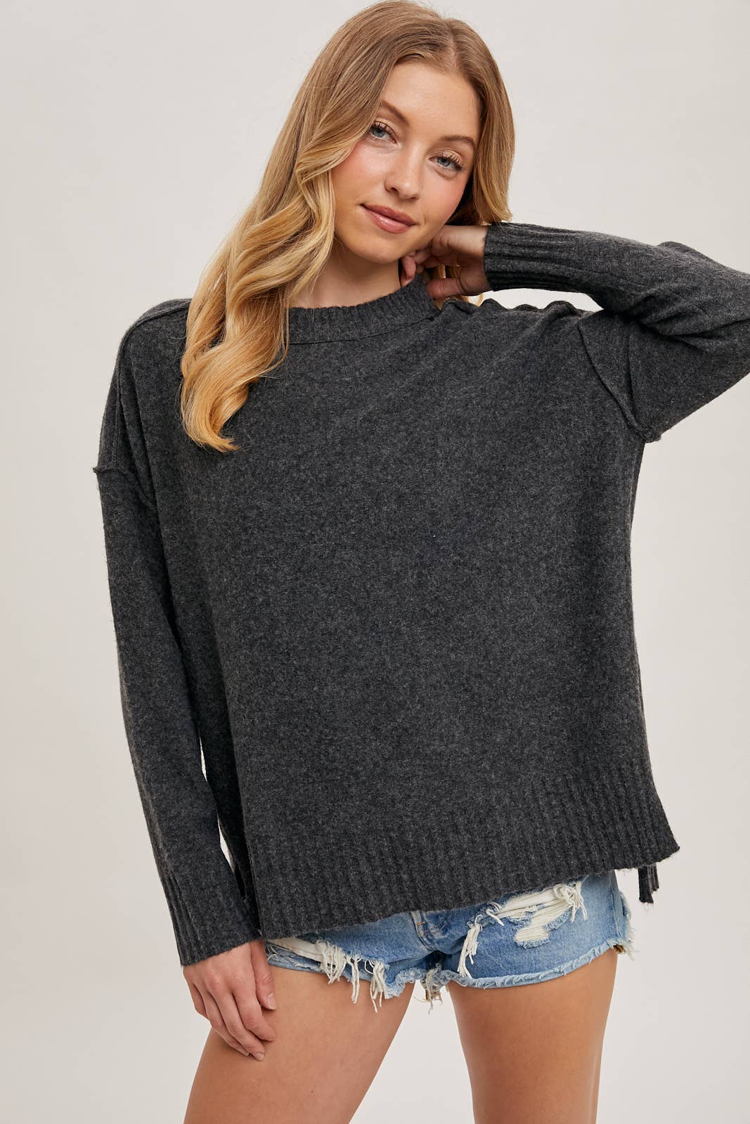 Charcoal Crewneck Sweater