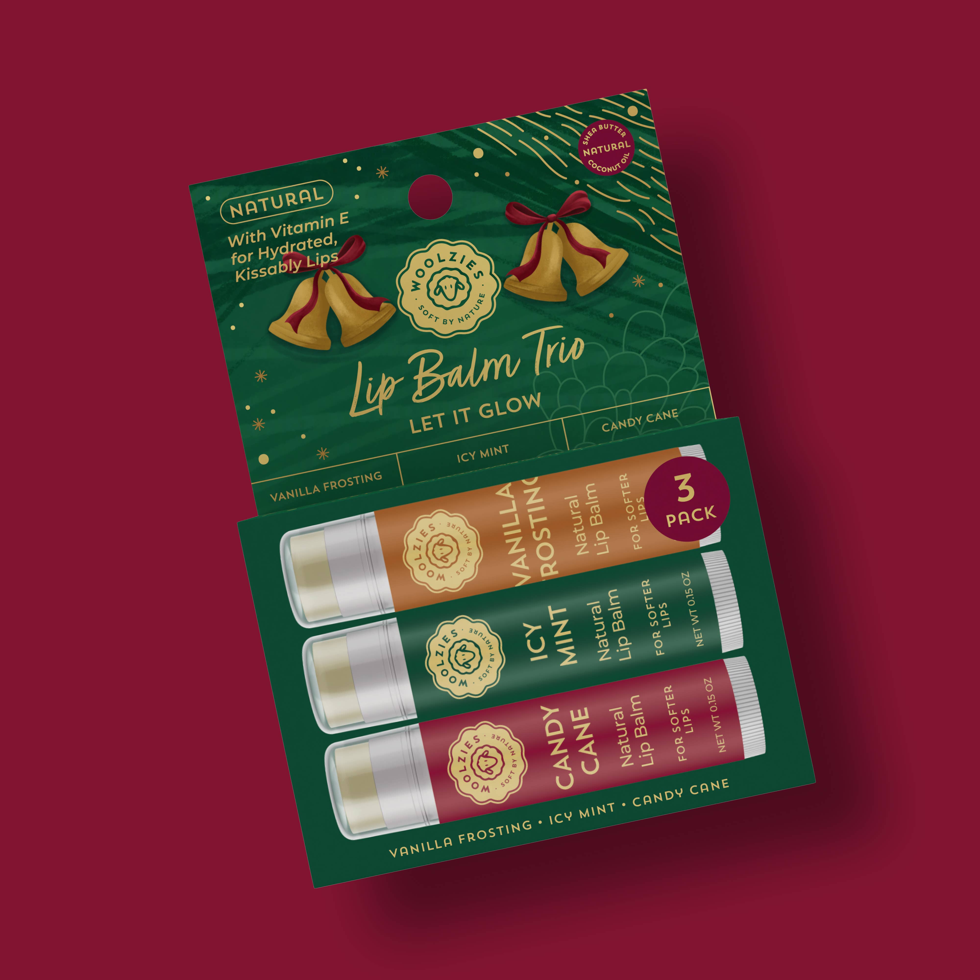 Natural Shea Butter Holiday Lip Balm Trio – LET IT GLOW