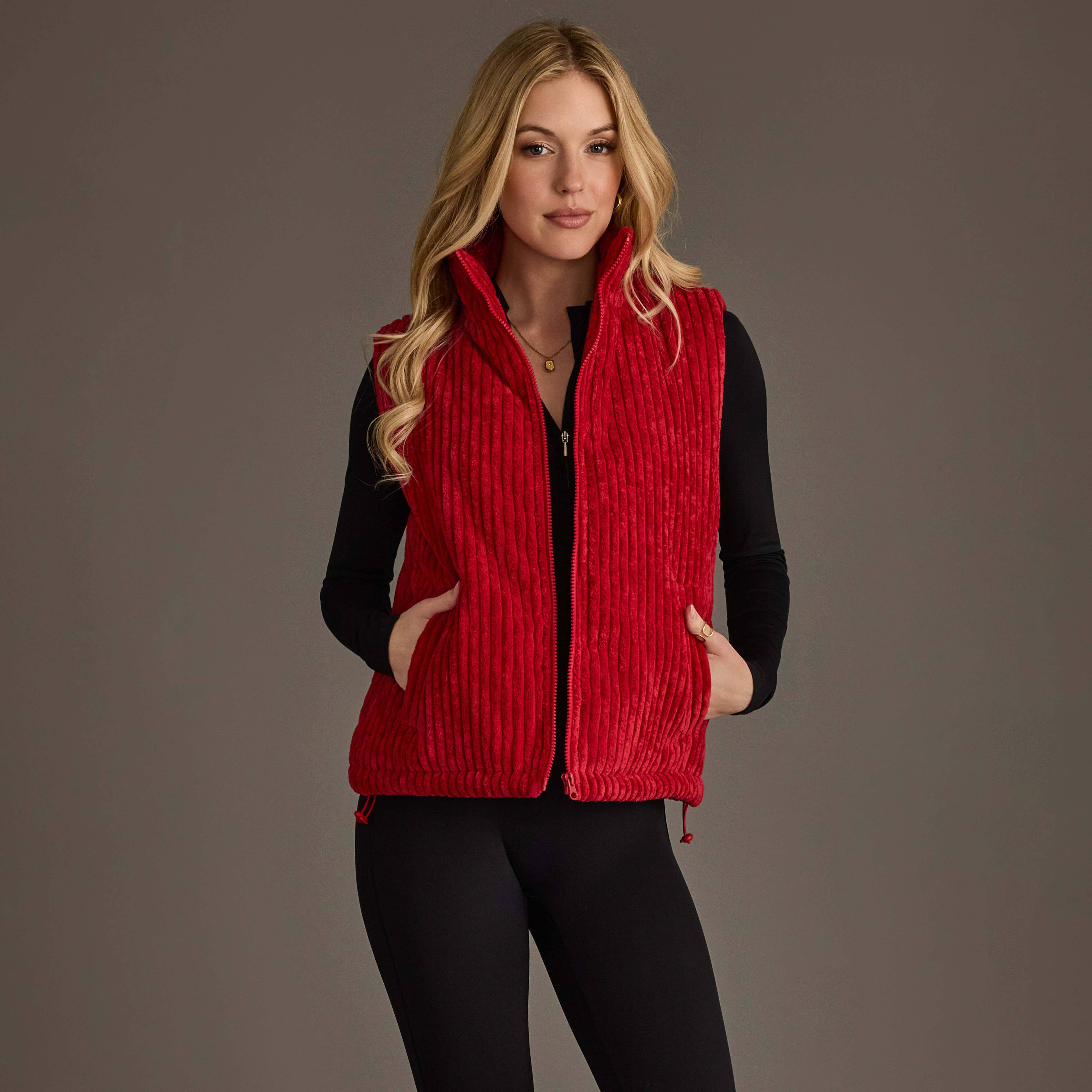 Dk. Red Corduroy Vest