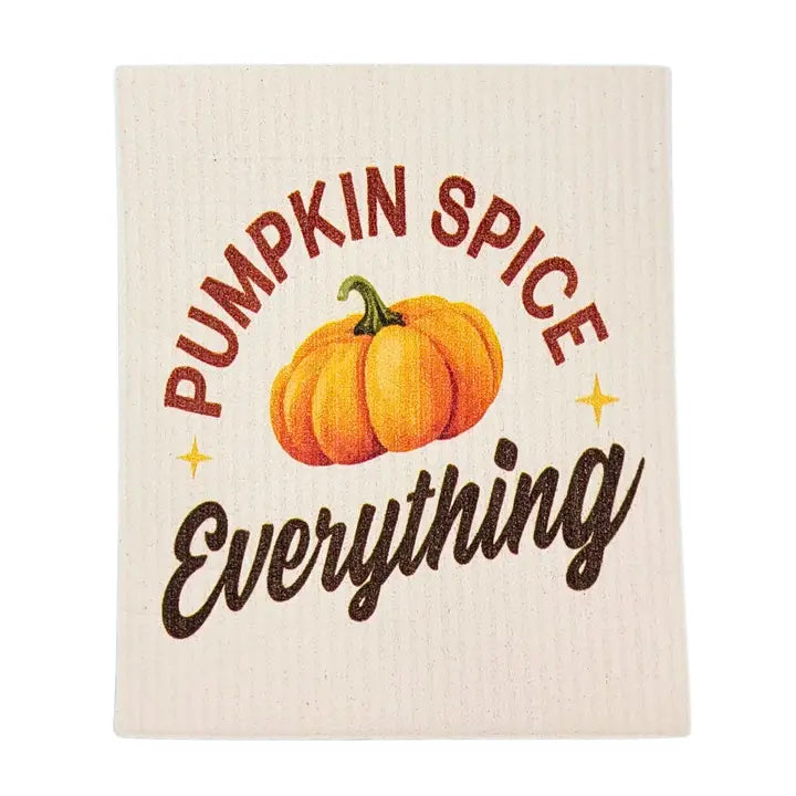 Pumpkin Spice Everything Swedish Sponge Cloth