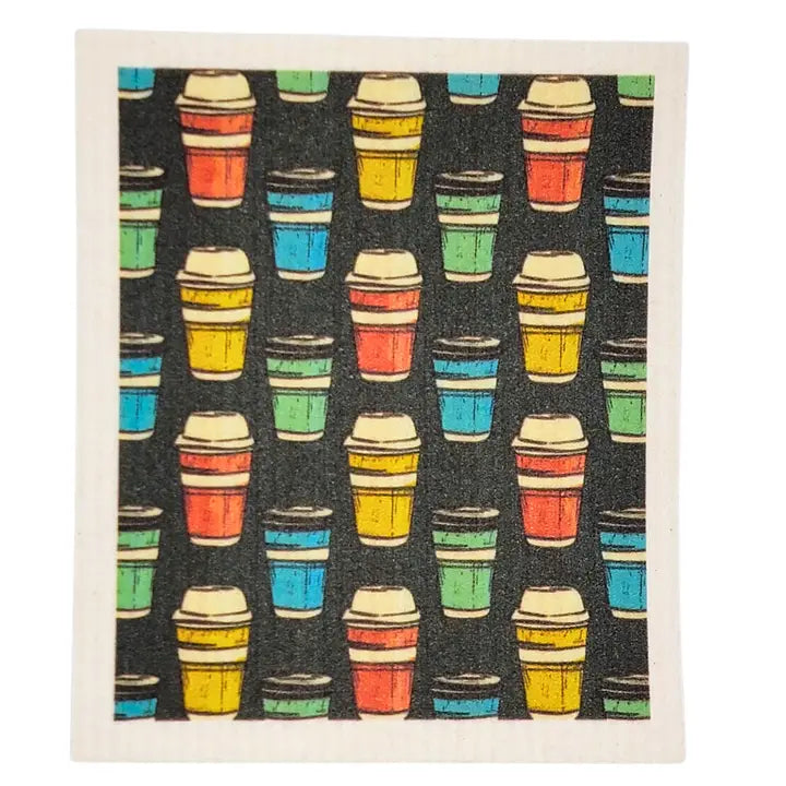 Coffee To Go Swedish Sponge Cloth