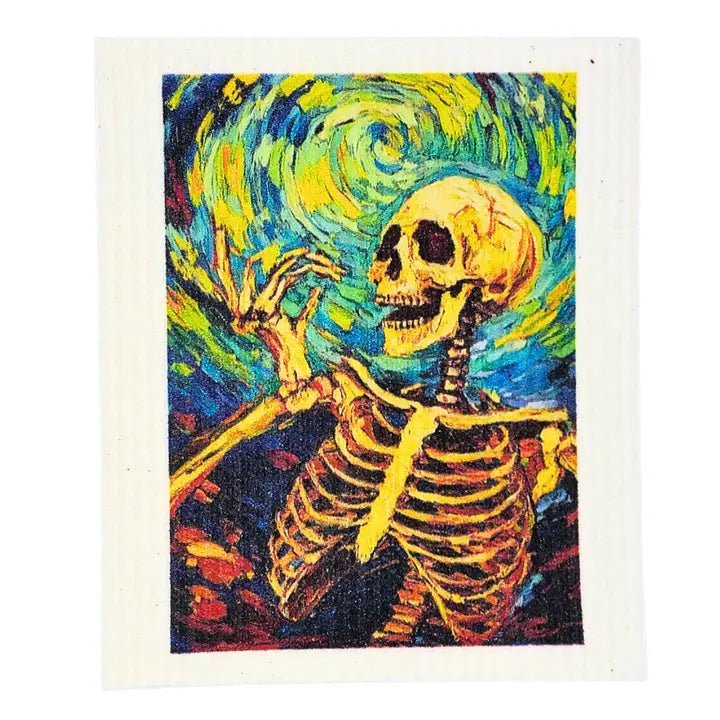 Halloween Starry Night Swedish Sponge Cloth