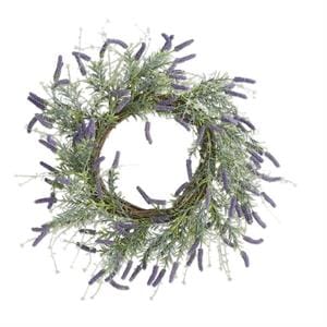 K&K Faux Floral 30" Purple Lavender Wreath