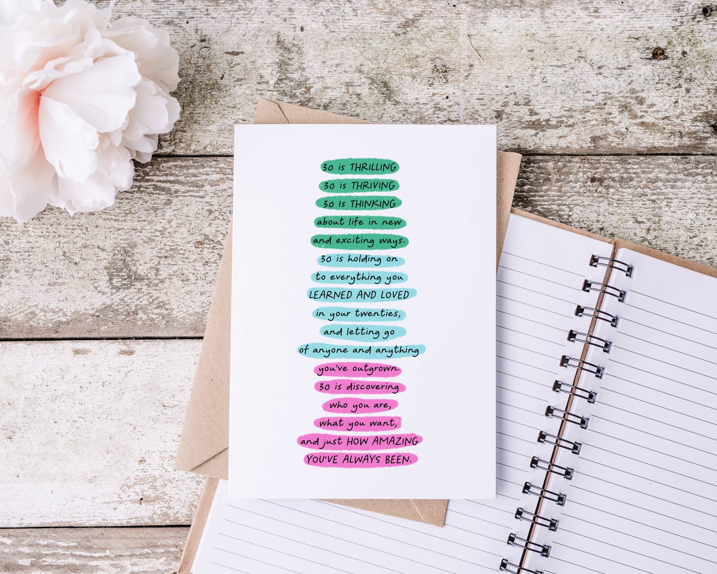 Card & Story LLC 30th Birthday Card