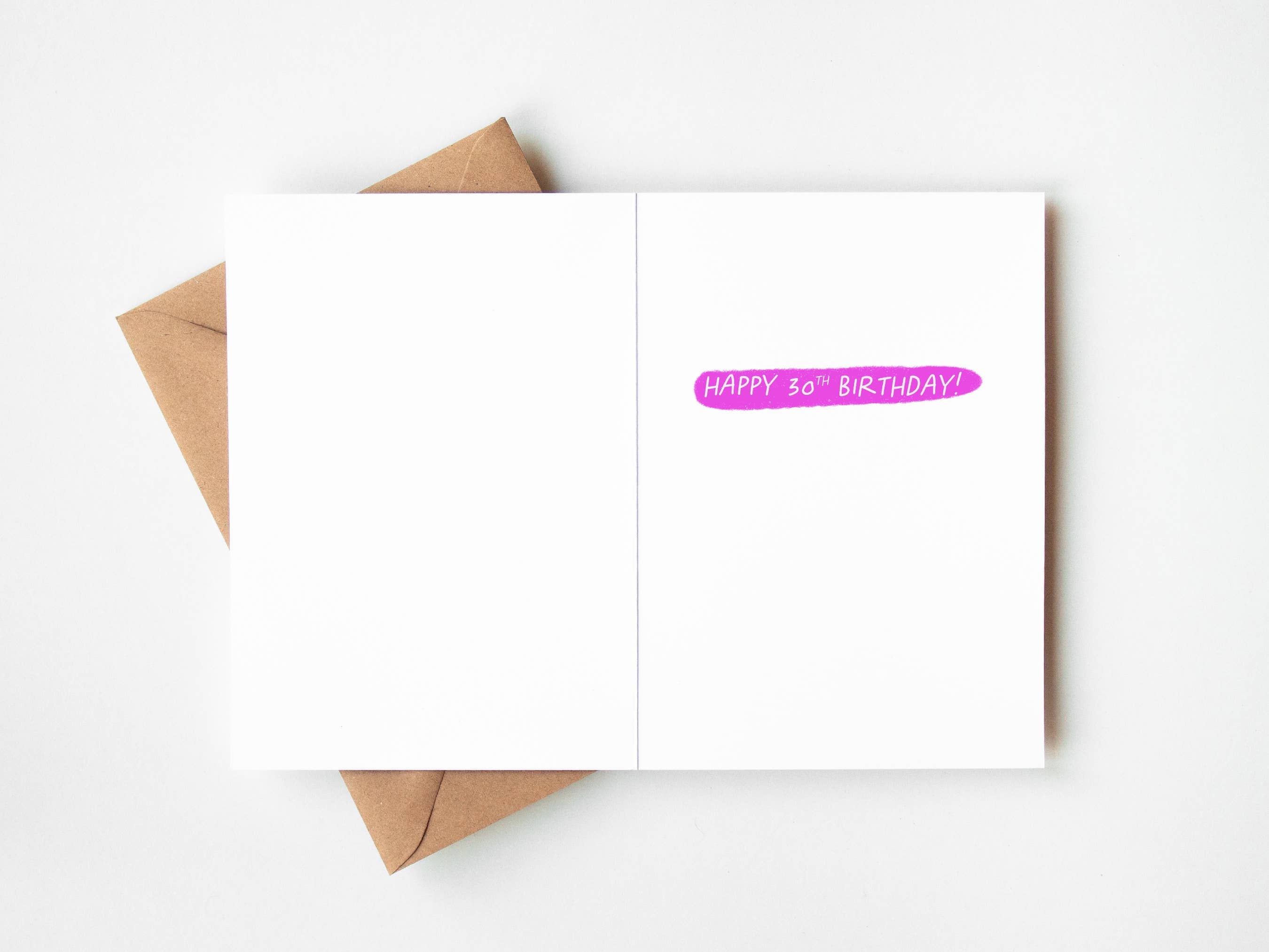 30th Birthday Card