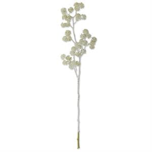 K&K Seasonal Decor 32 Inch White Glittered Sedum Stem
