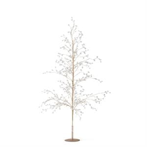 MJJ #8 Seasonal Decor 35.5 Inch Gold Glittered Tree w/Crystal Rhinestone