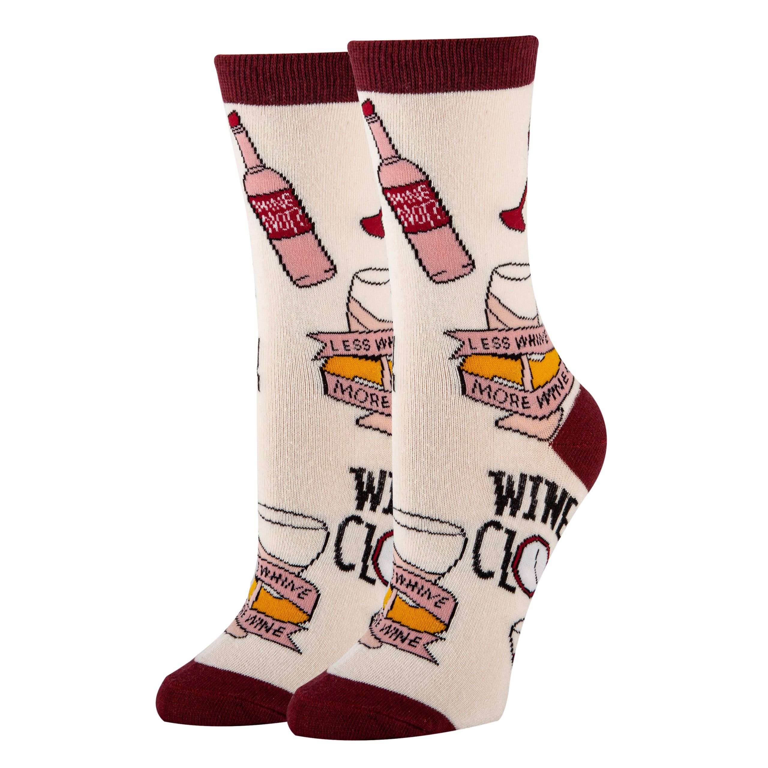 Put a Cork in it | Women's Cotton Crew Funny Socks