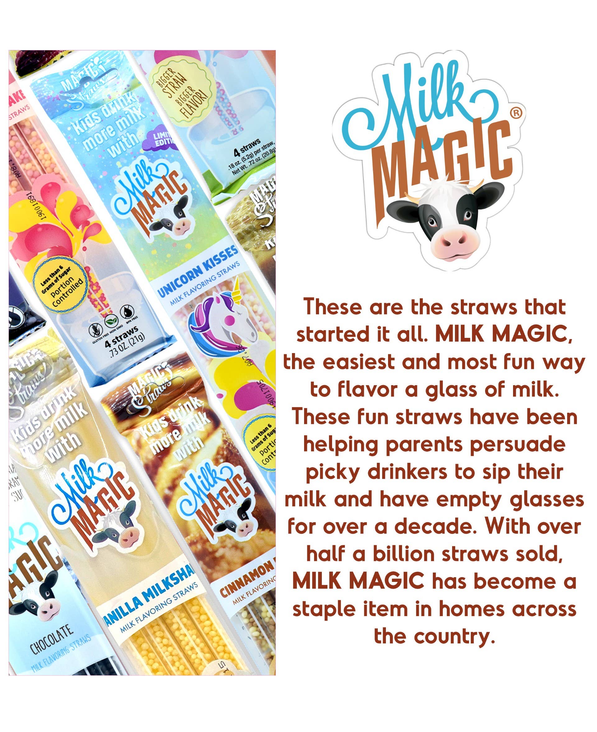Milk Magic Cookies and Cream Milk Flavoring Straws