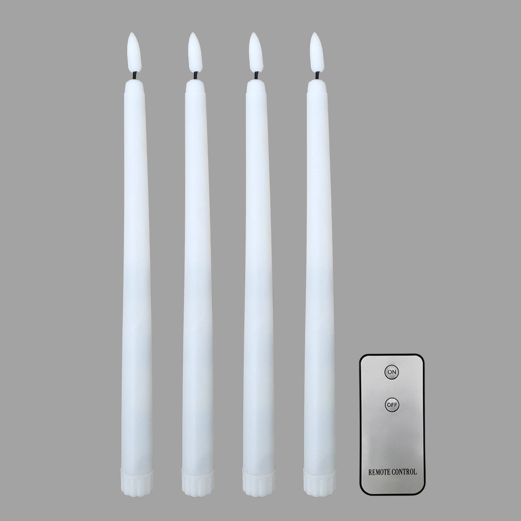 LumaBase 3D Wick Flame LED Taper Candles