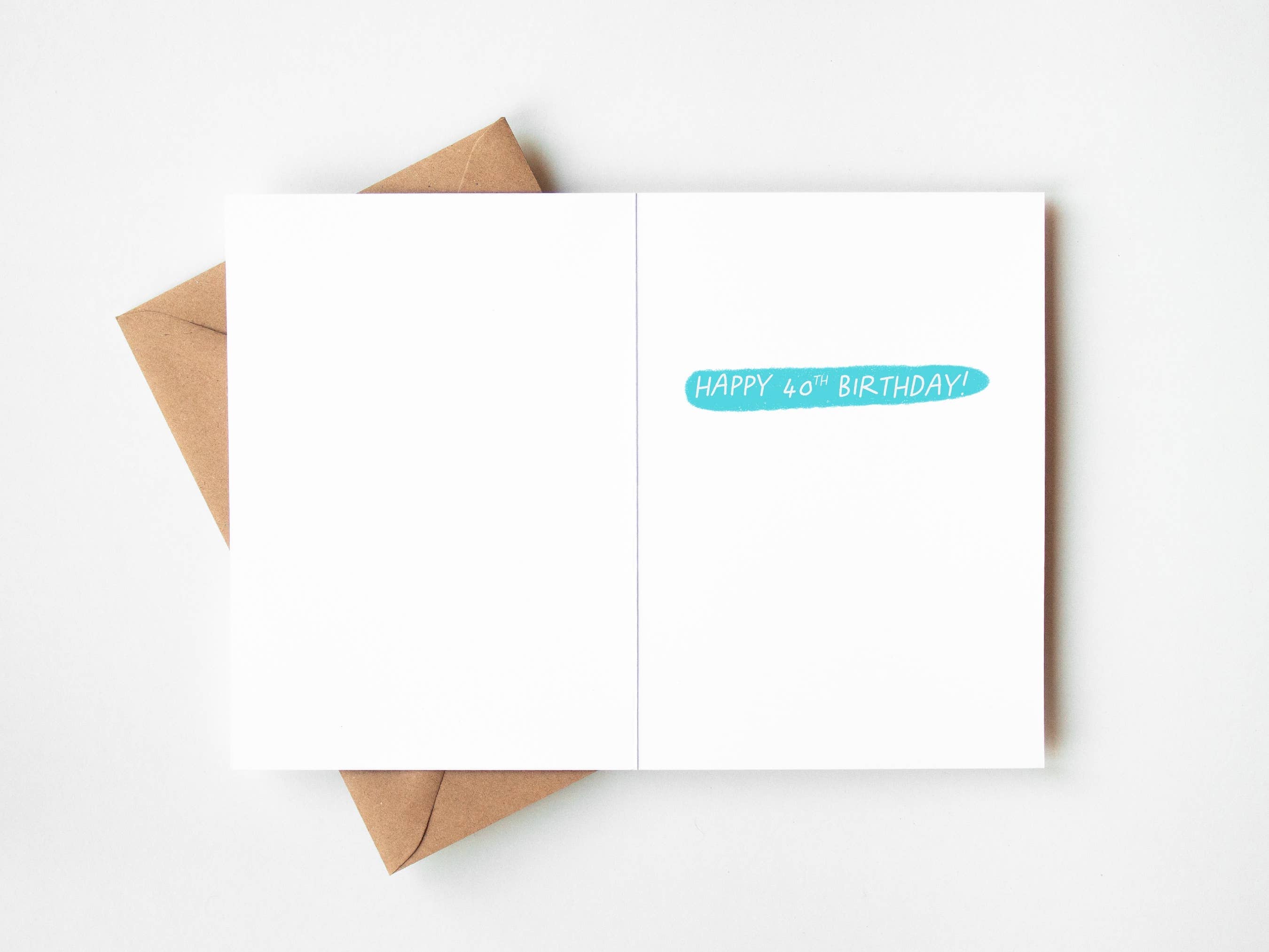 40th Birthday Card for Her