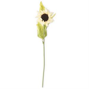21 Inch Cream Real Touch Sunflower Stem