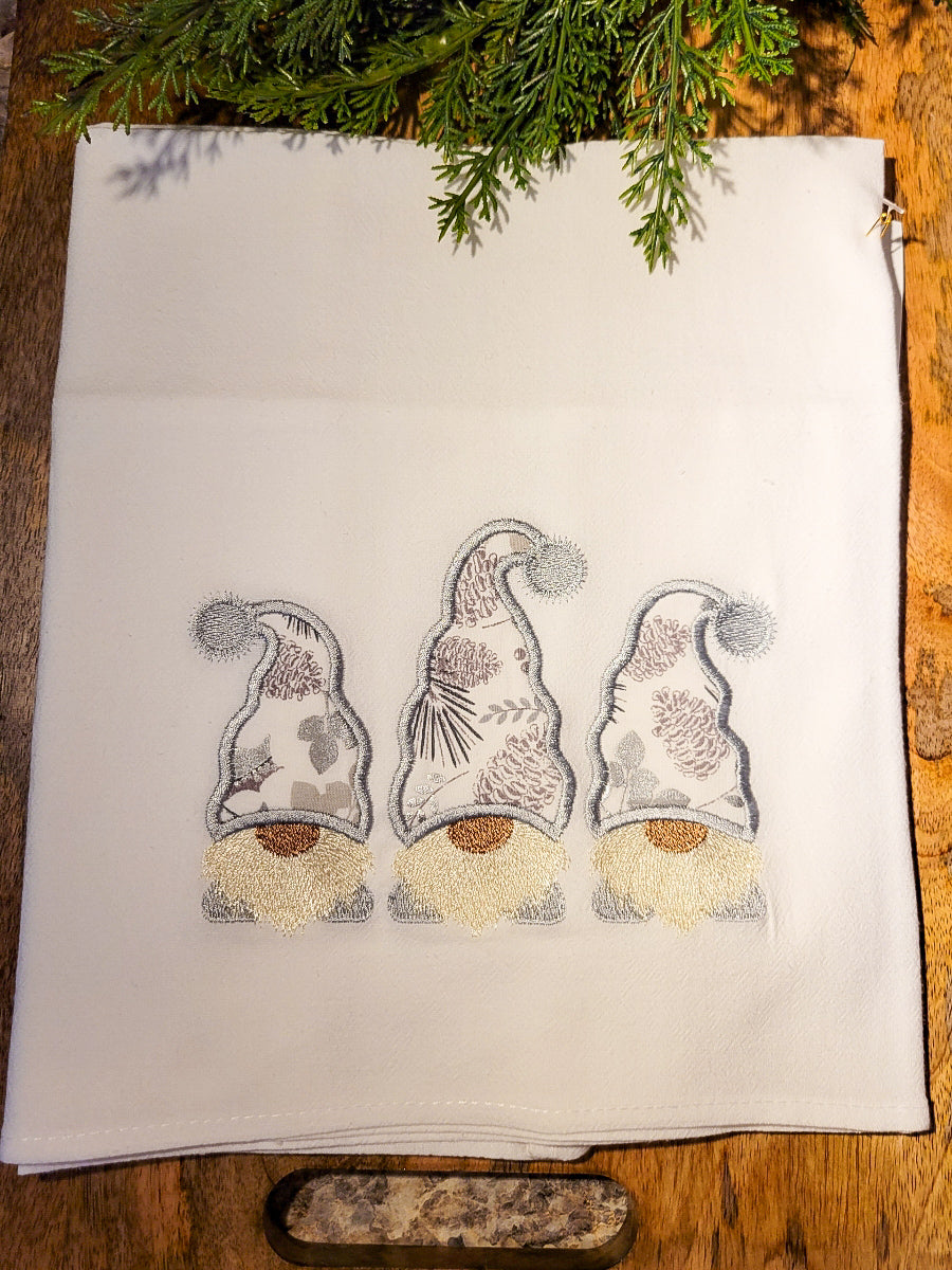 Snowy Gnome Tea Towel