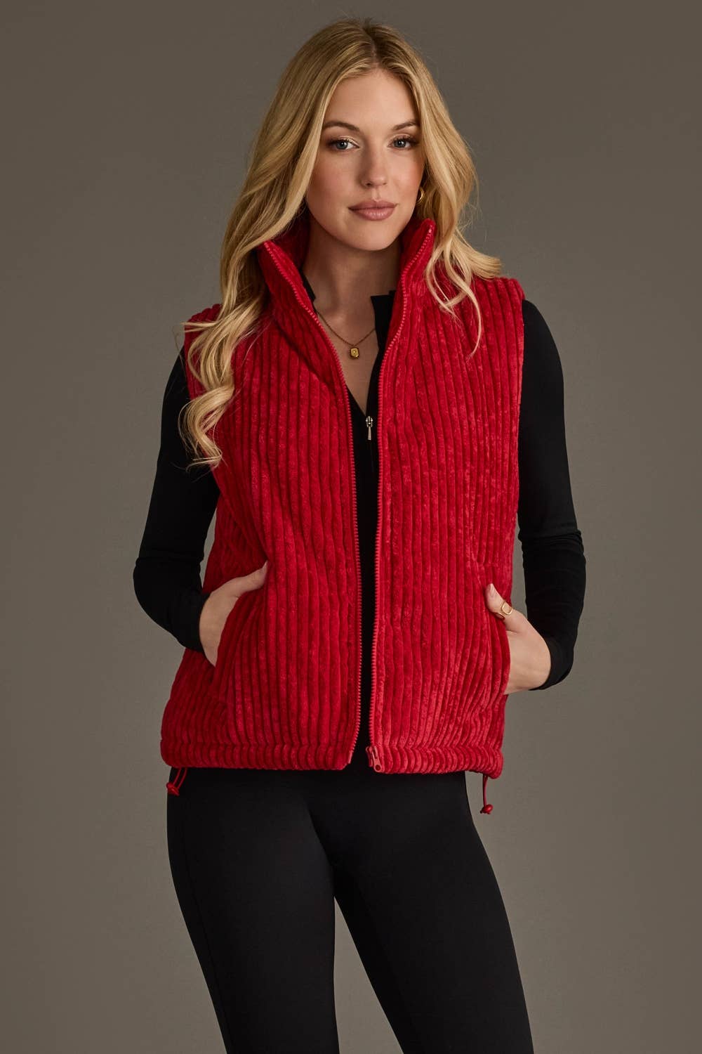 Dk. Red Corduroy Vest