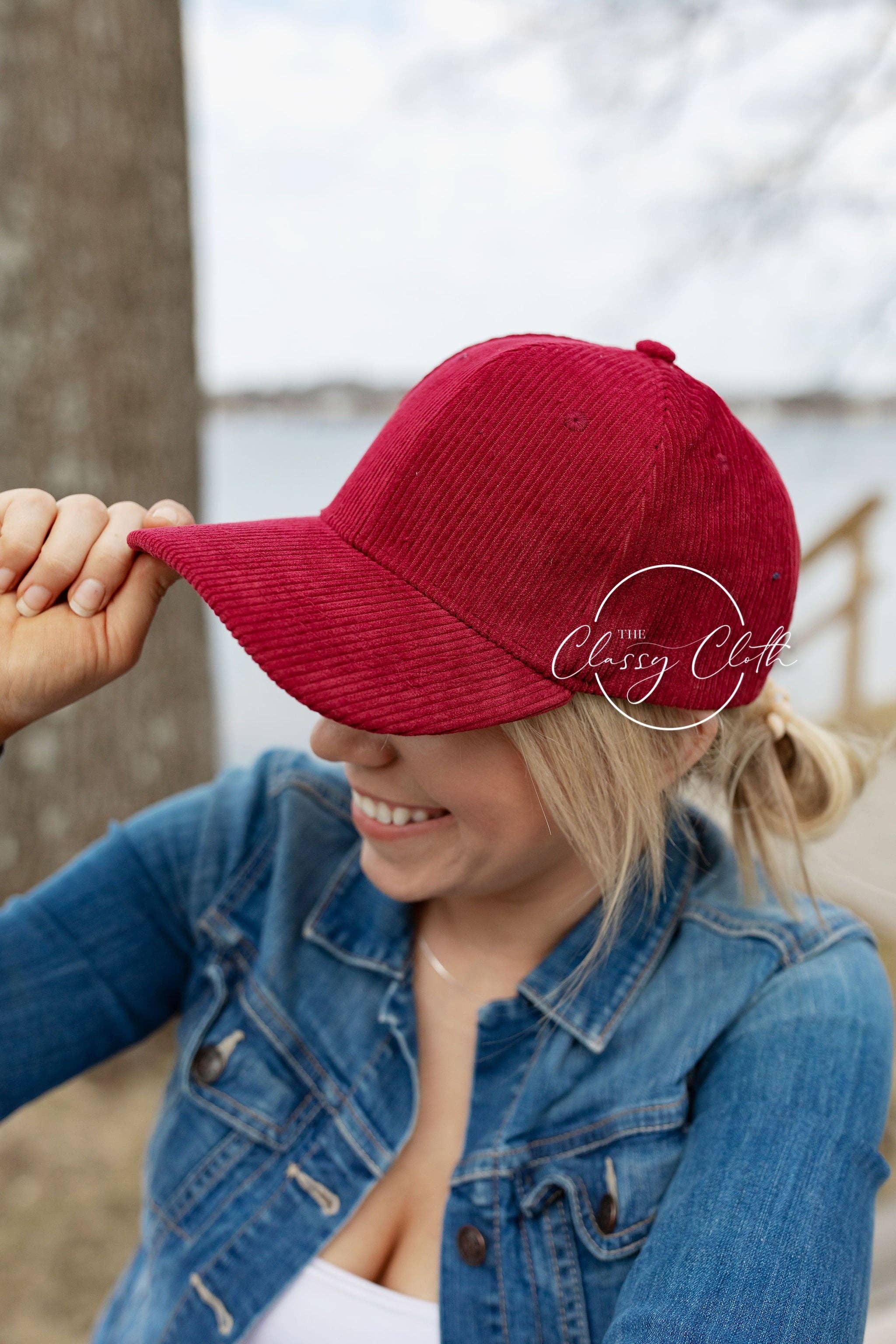 Corduroy Baseball Hat - RTS: Navy