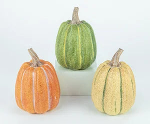 Tall Fall Weathered Pumpkin