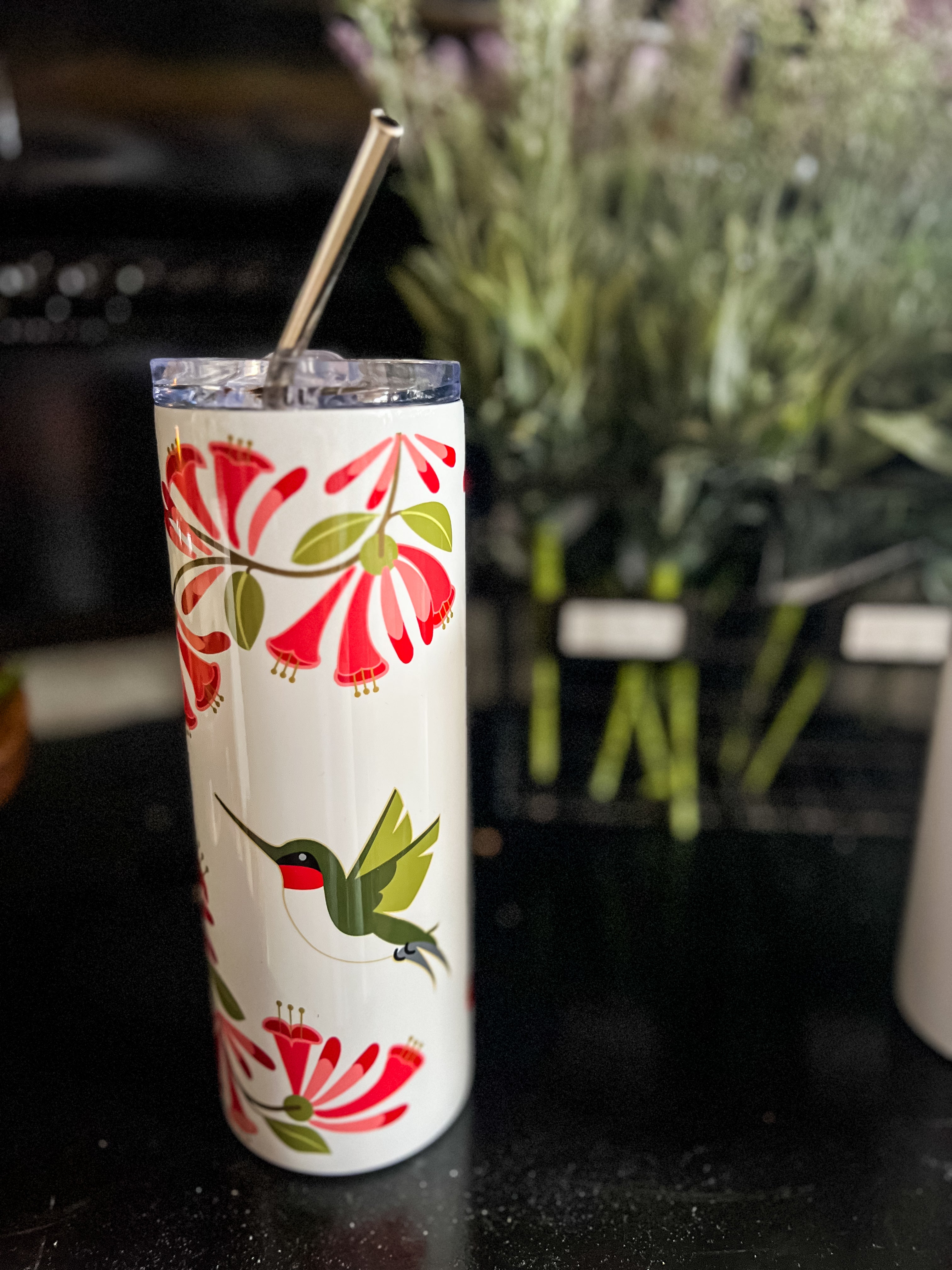 Hummingbird Wrap Straight Tumbler
