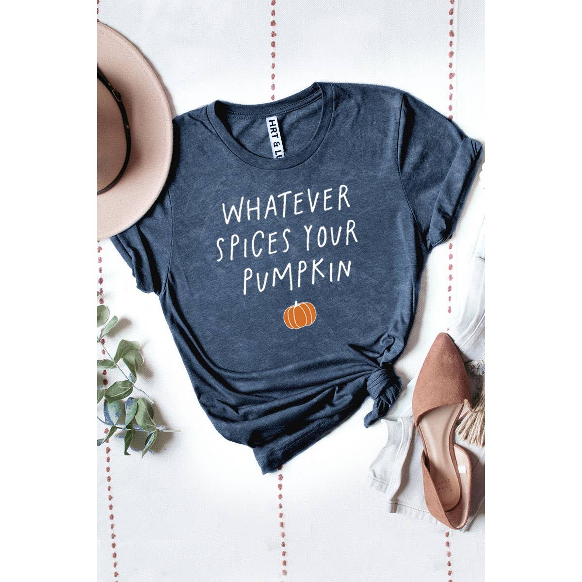 WHATEVR SPICES YOUR PUMPKIN MINERAL GRAPHIC TEE: Mineral Chocolate / M