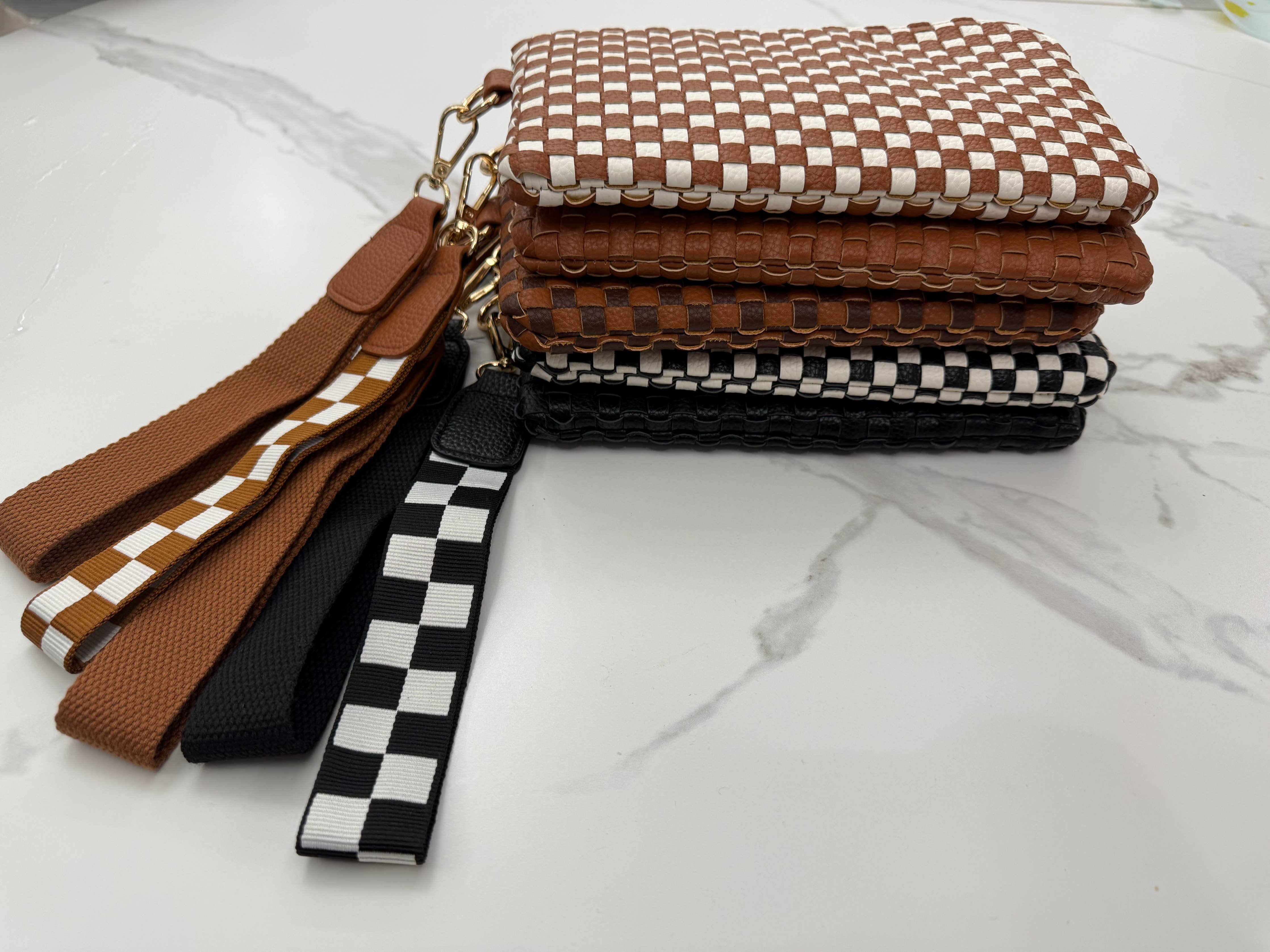 Lila Woven Wallet - Black RTS