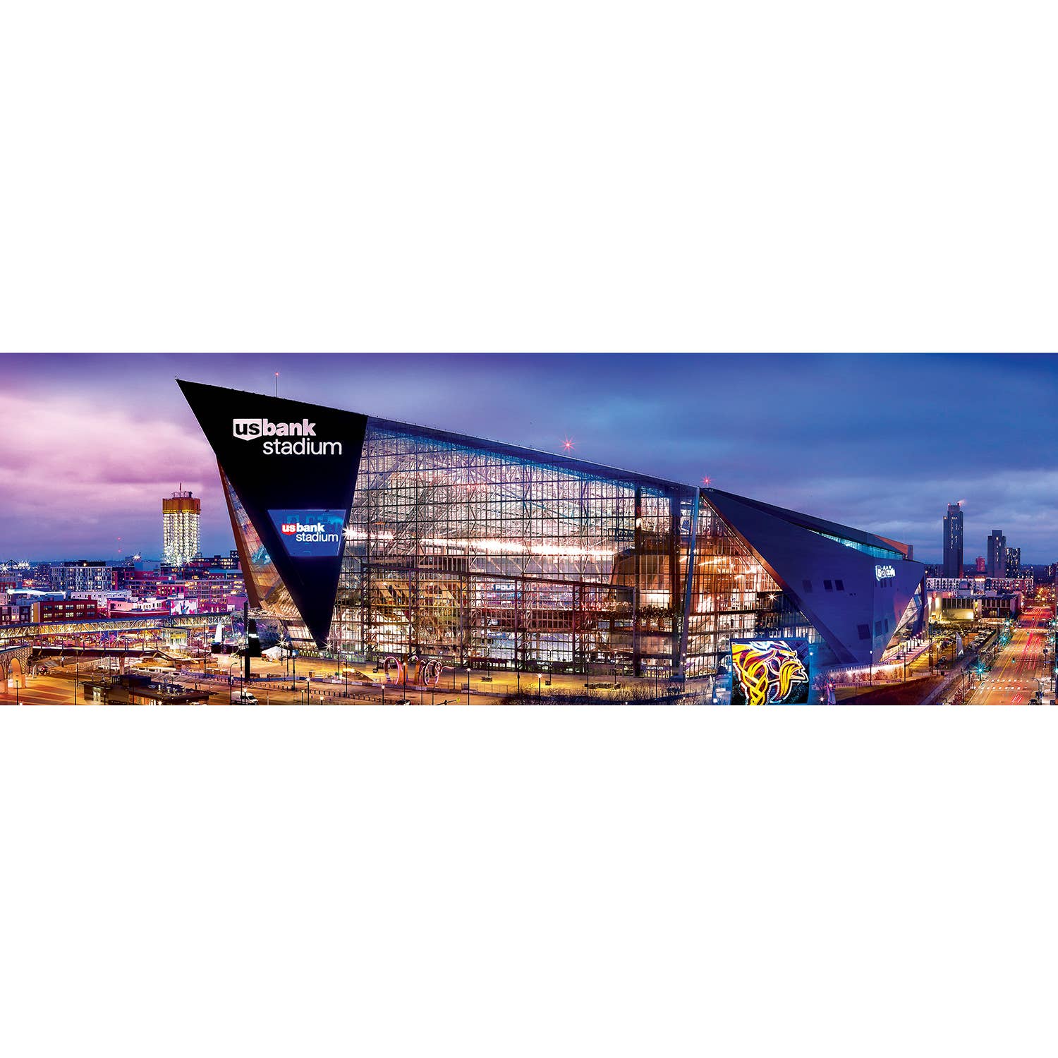 Minnesota Vikings - Stadium View 1000 Piece Panoramic Puzzle