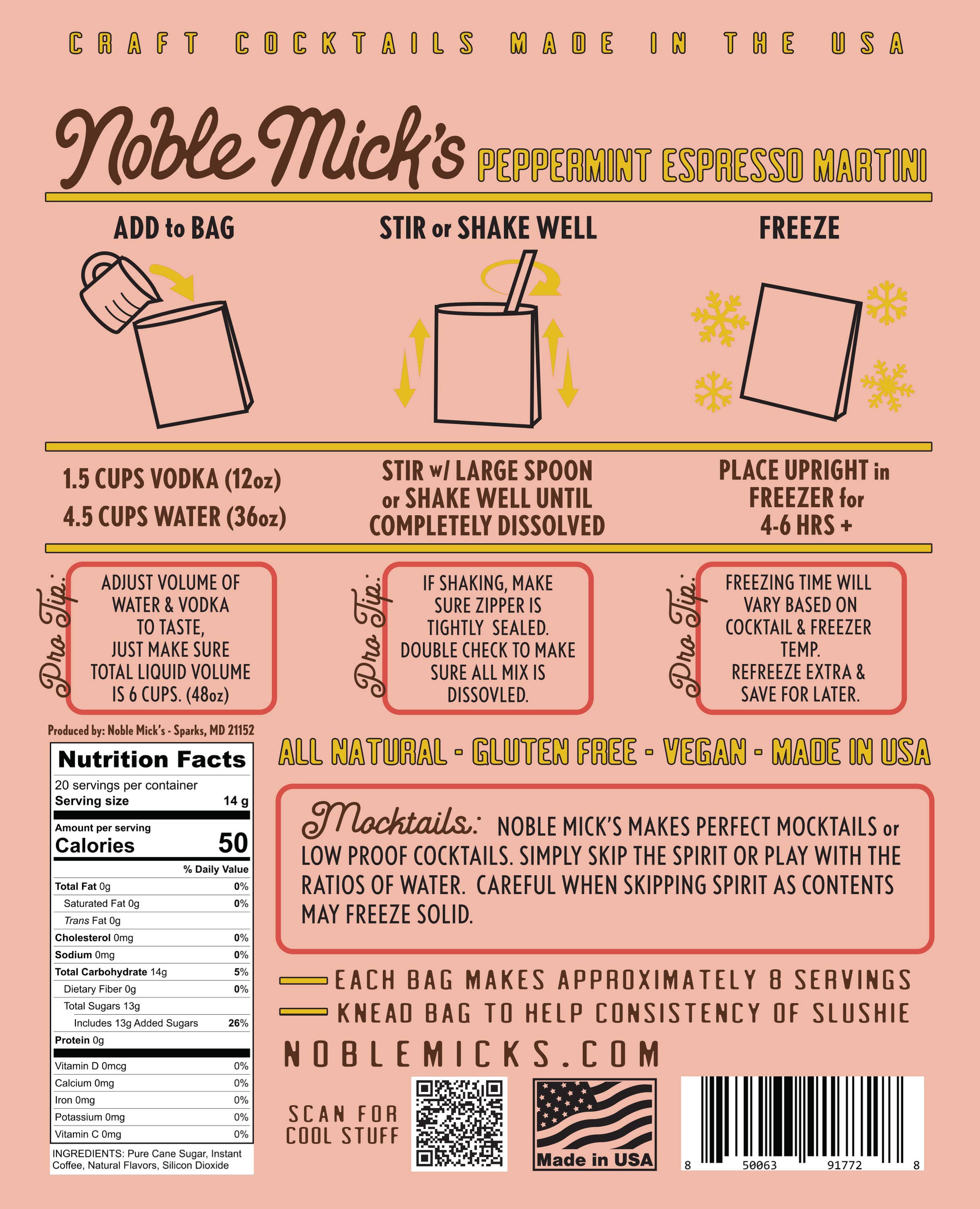 Peppermint Espresso Martini Frozen Cocktail