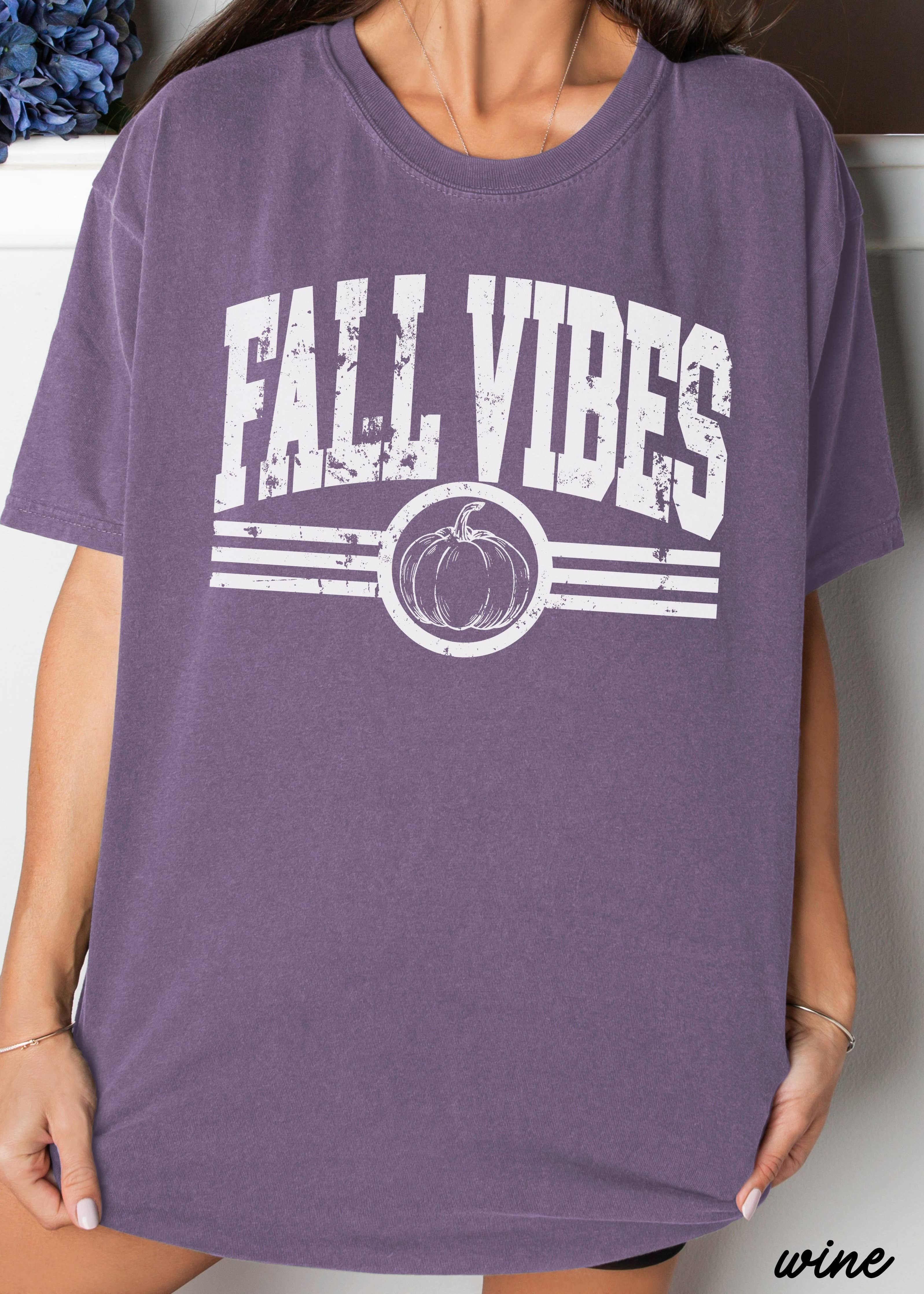 Fall Vibes Tee *13 Colors (S-3X): Extra Large / Ivory