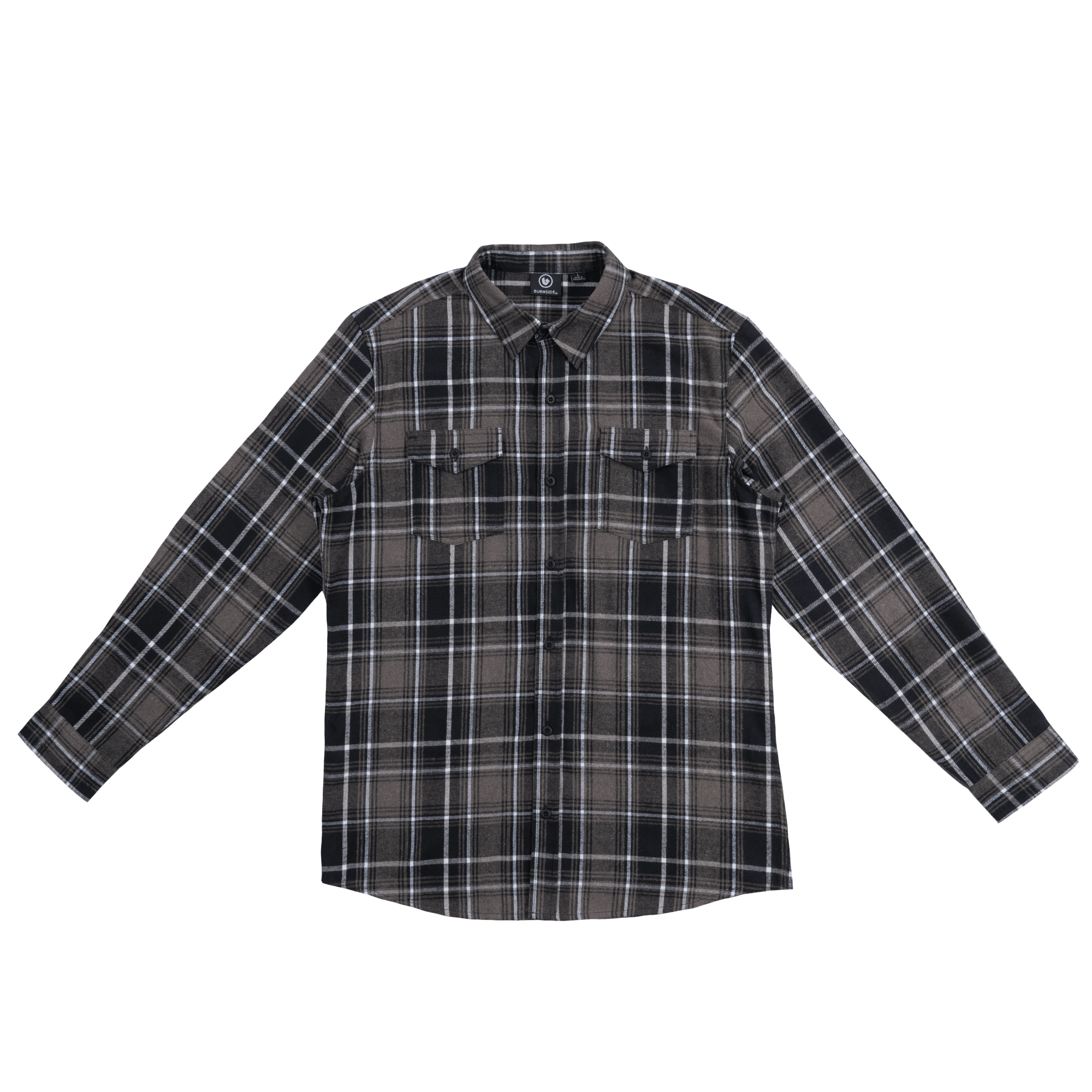 Mens Flannel Shirt: Black Yellow / M
