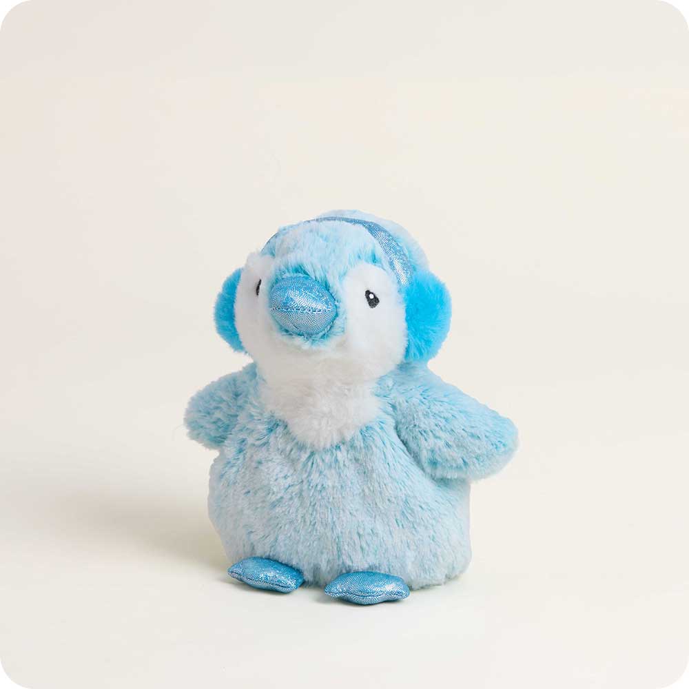 Blue Winter Penguin Warmies Junior