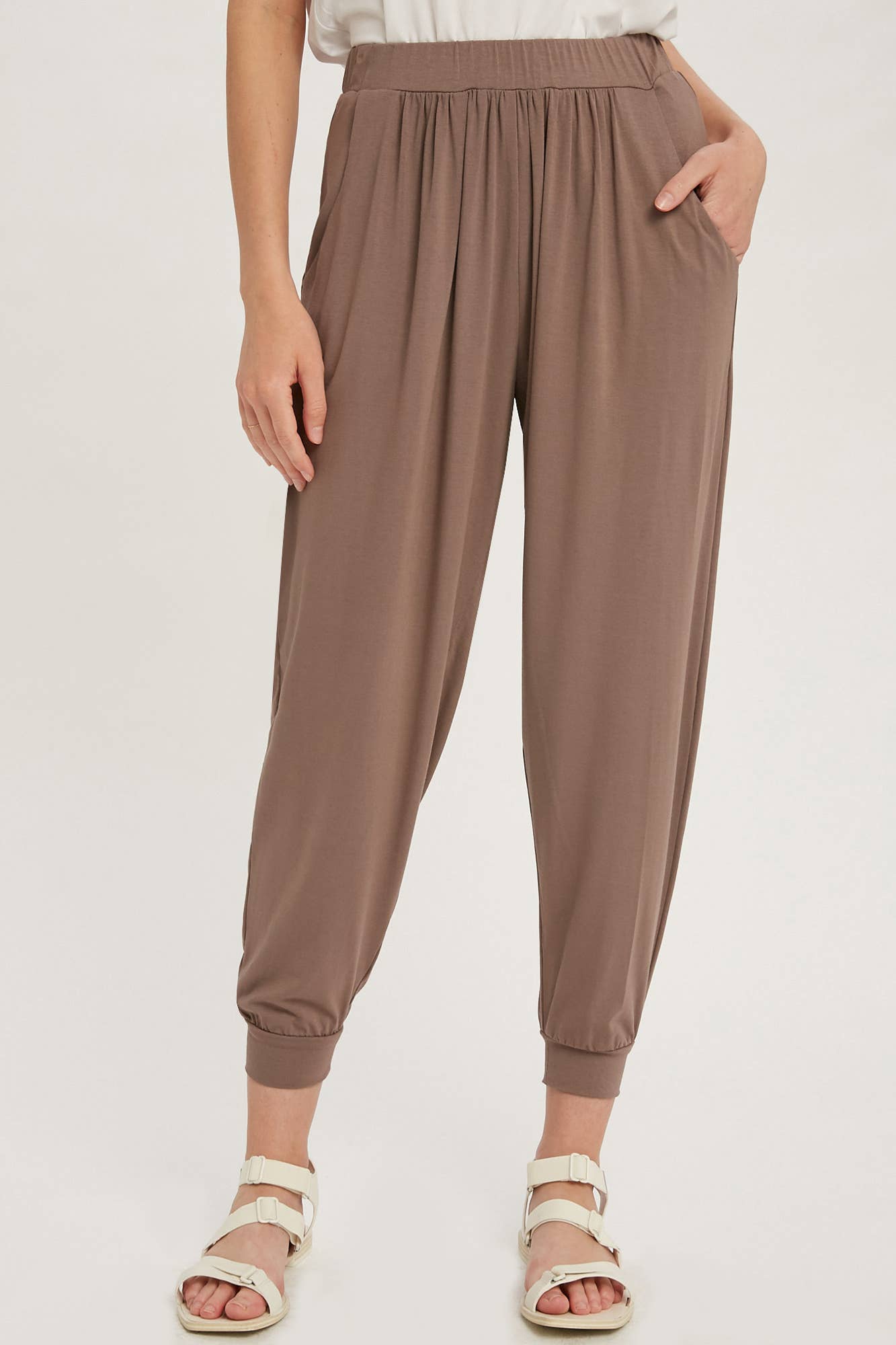 Mocha Jersey Jogger Pants