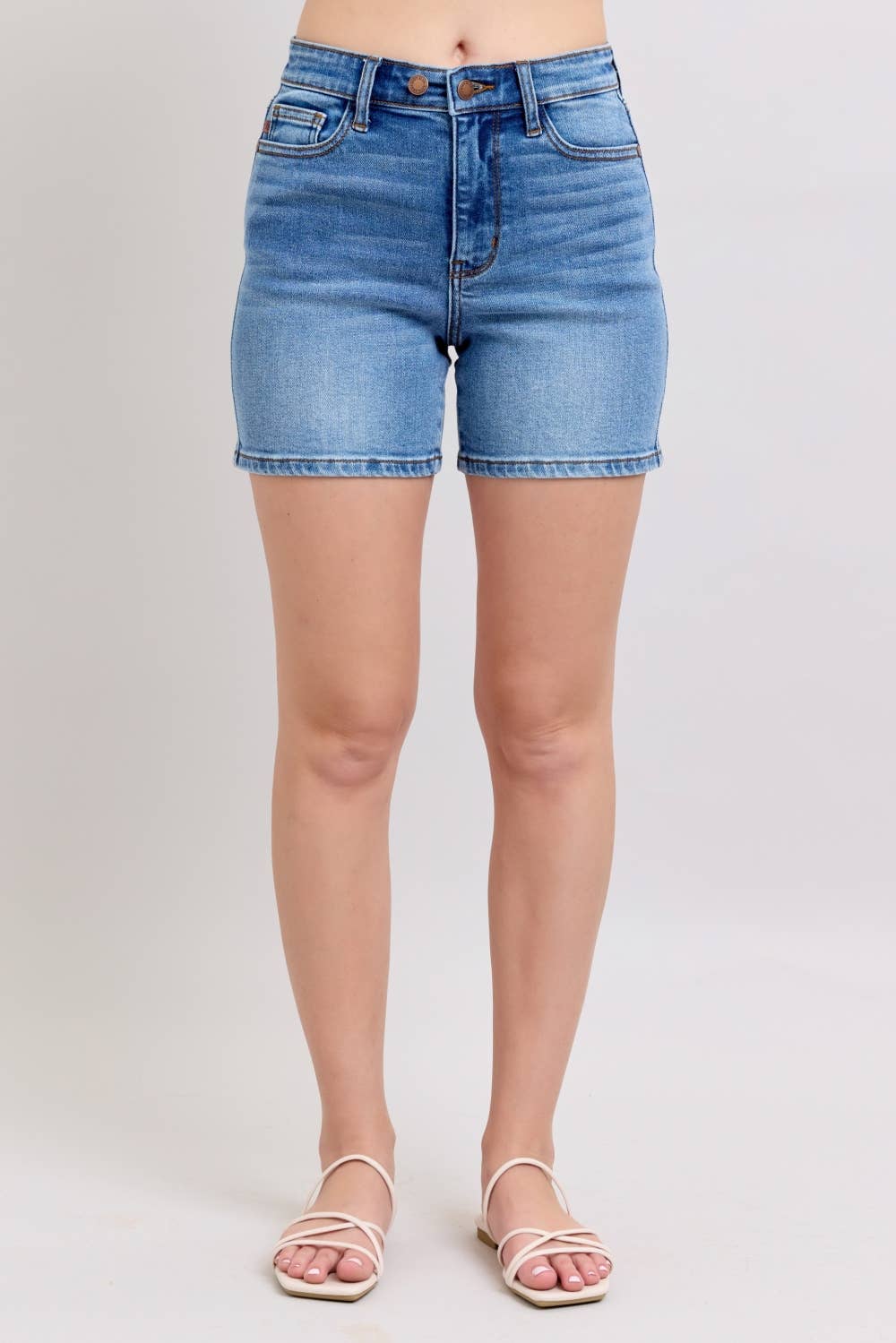 Judy Blue High Waist Dad Shorts
