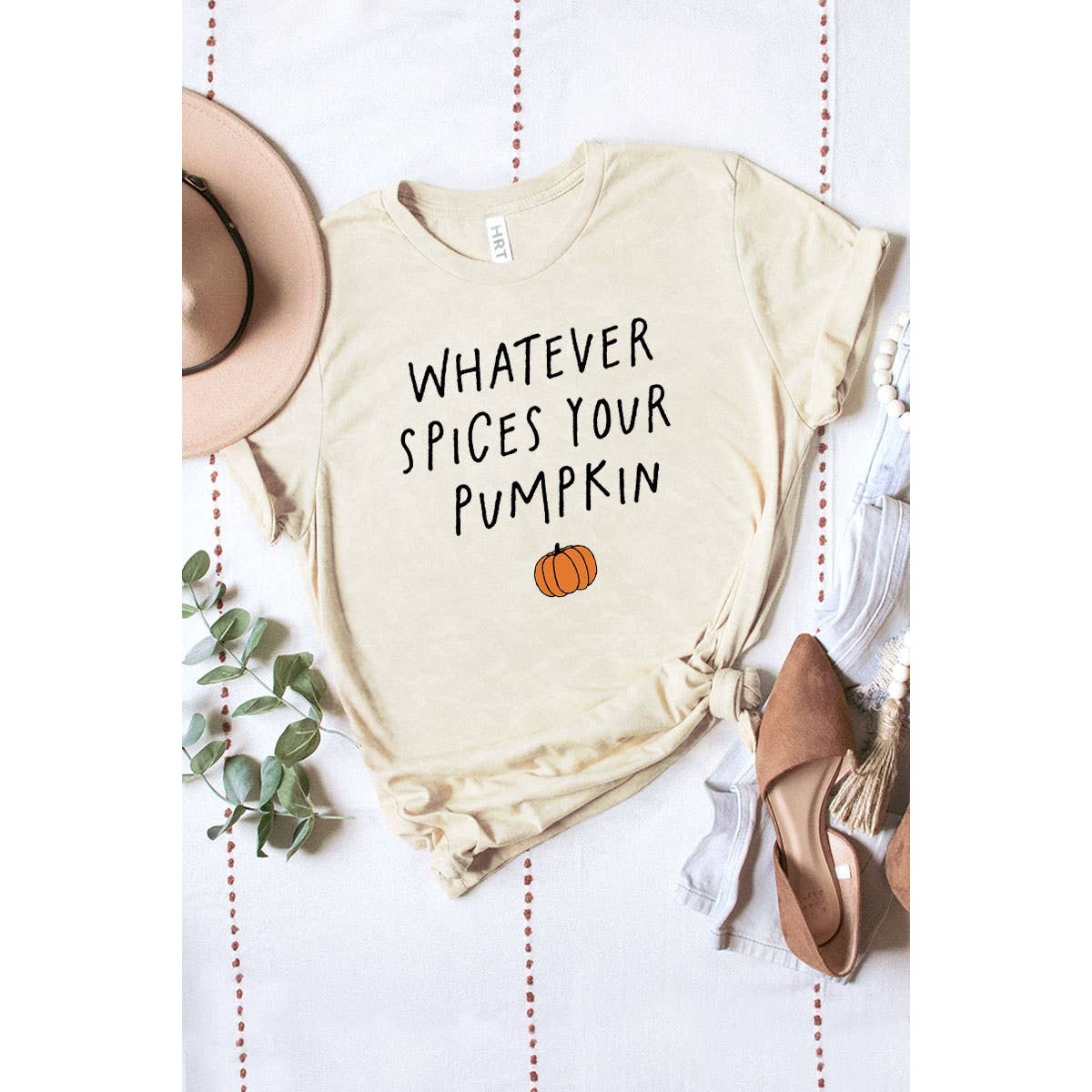 WHATEVR SPICES YOUR PUMPKIN MINERAL GRAPHIC TEE: Mineral Chocolate / S