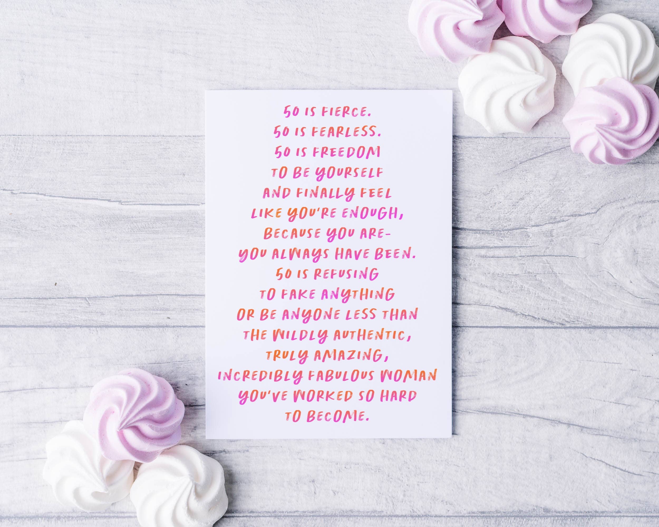 Card & Story Greeting Card 50th Birthday Card