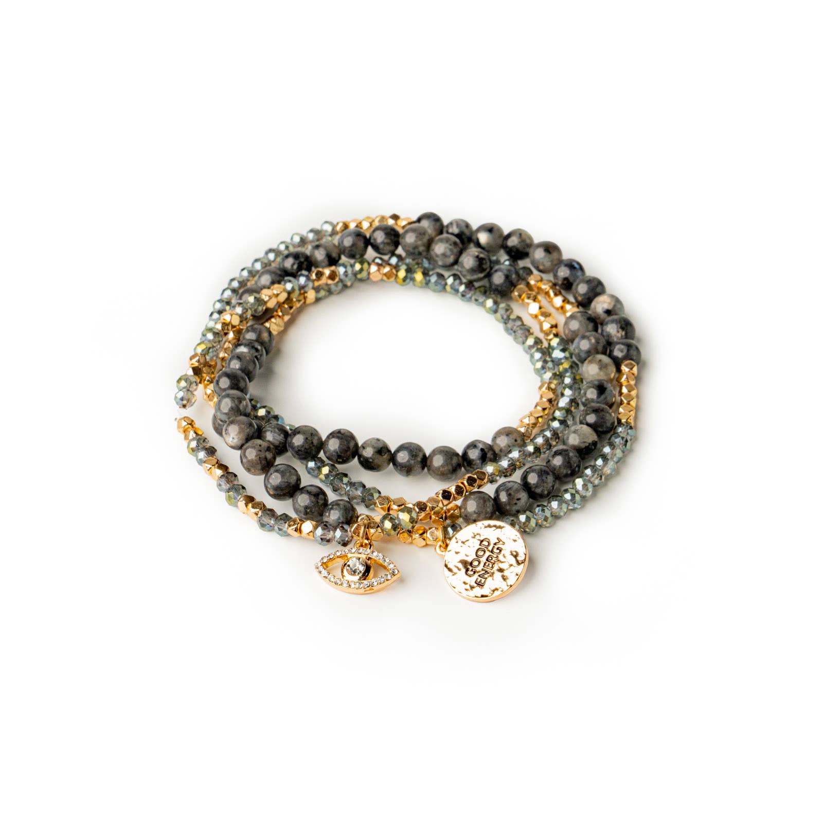 Soul Stacks Terra Stone Wrap Bracelet & Necklace Open Stock: Sodalite