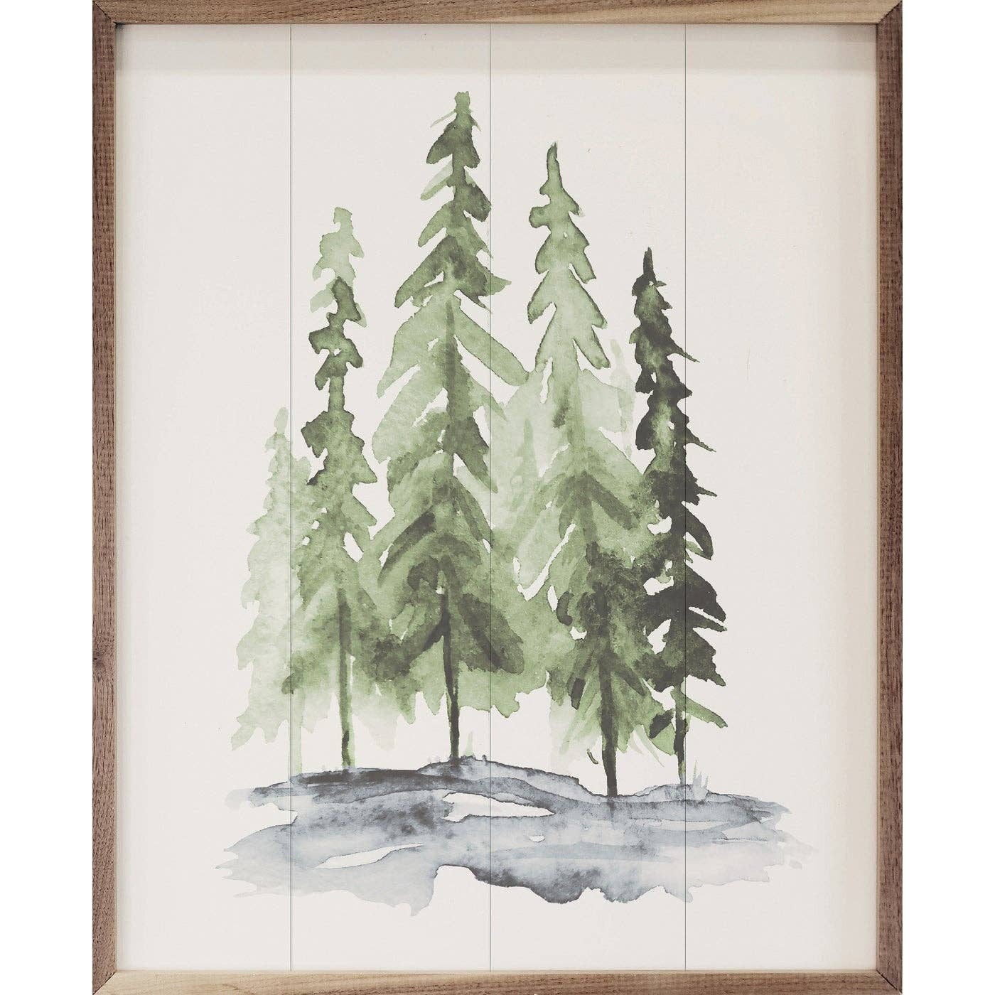 Watercolor Pines Print 8x10