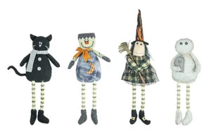 Primitive Halloween Button Leg Friends