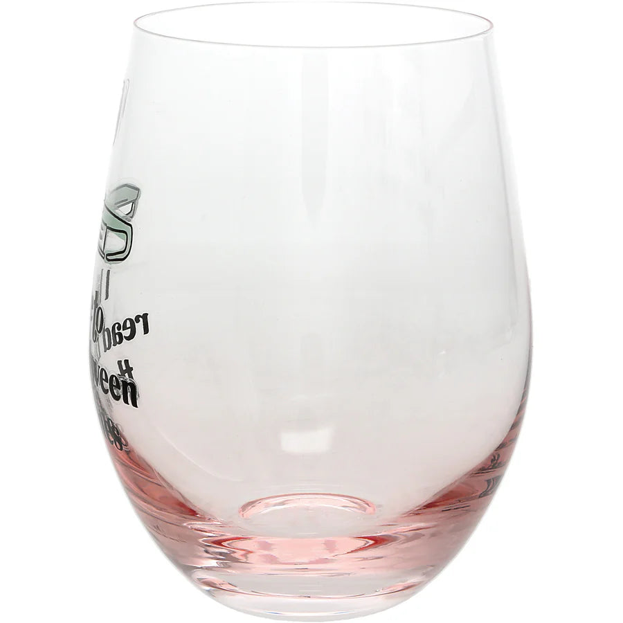 Read Between The Wines 18 oz Stemless Wine Glass