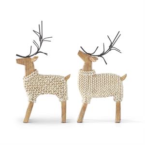Cream Sweater Deer